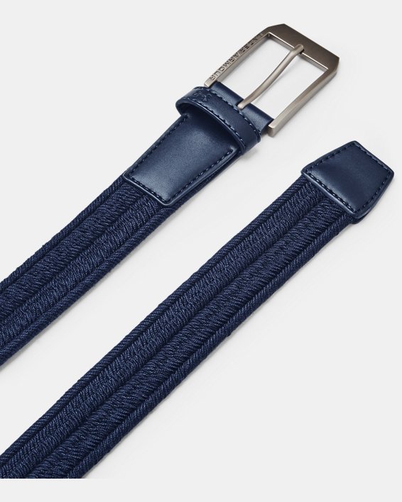 Men's UA Braided Golf Belt, Blue, pdpMainDesktop image number 0